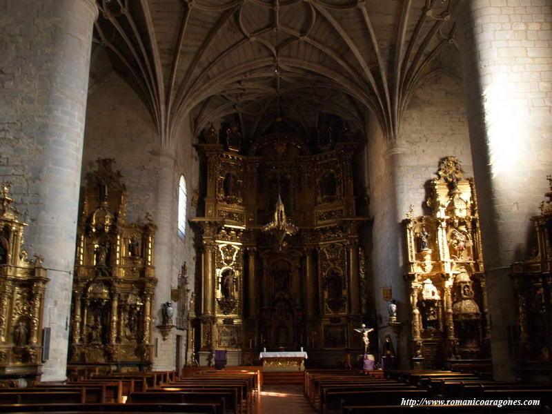 INTERIOR DEL TEMPLO ACTUAL HACIA LA CABECERA